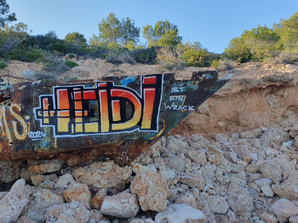 Heidi ist ein Wrack Grafik